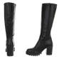 Damen High-Heel Stiefel - blackpu