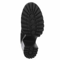 Damen High-Heel Stiefel - blacksuede