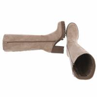 Damen High-Heel Stiefel - khakisuede