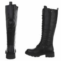 Damen Schnürstiefel - blackpu