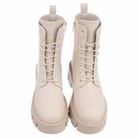 Damen Schnürstiefeletten - beigepu