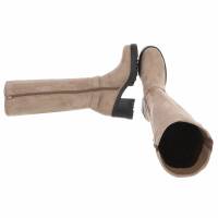 Damen High-Heel Stiefel - khakisuede