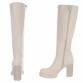 Damen High-Heel Stiefel - beigepu