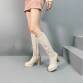 Damen High-Heel Stiefel - beigepu