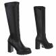 Damen High-Heel Stiefel - blackpu