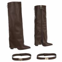 Damen High-Heel Stiefel - brown