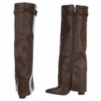 Damen High-Heel Stiefel - brown