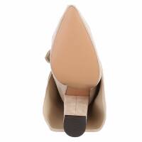 Damen High-Heel Stiefel - khaki