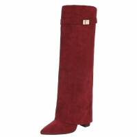 Damen High-Heel Stiefel - wine