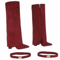 Damen High-Heel Stiefel - wine