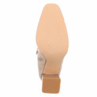 Damen Klassische Stiefeletten - beige