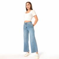 Damen Bootcut Jeans von Laulia - blue