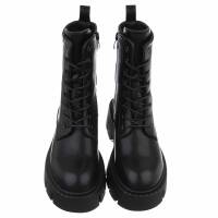 Damen Schnürstiefeletten - blackpu