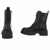 Damen Schnürstiefeletten - blackpu