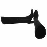 Damen Overknee-Stiefel - blacksuede