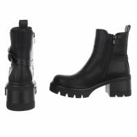 Damen High-Heel Stiefeletten - blackpu