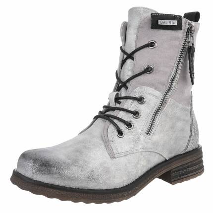 Damen Schnürstiefeletten - silver
