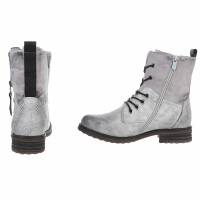 Damen Schnürstiefeletten - silver