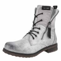 Damen Schnürstiefeletten - silver