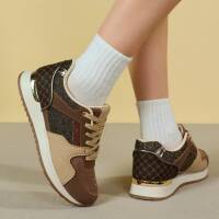 Damen Low-Sneakers - coffee