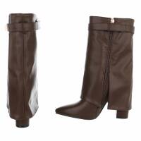 Damen High-Heel Stiefeletten - brown