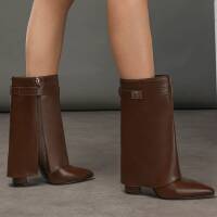 Damen High-Heel Stiefeletten - brown