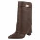 Damen High-Heel Stiefeletten - brown