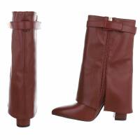 Damen High-Heel Stiefeletten - wine