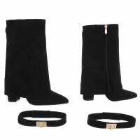 Damen High-Heel Stiefeletten - black