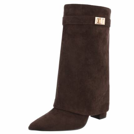 Damen High-Heel Stiefeletten - brown