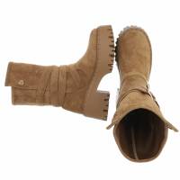Damen Western- & Bikerboots - khaki