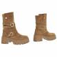 Damen Western- & Bikerboots - khaki