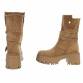 Damen Western- & Bikerboots - khaki