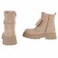 Damen Schnürstiefeletten - beige