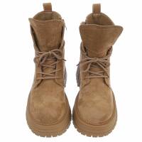 Damen Schnürstiefeletten - khaki