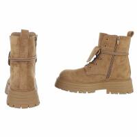 Damen Schnürstiefeletten - khaki