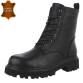 Leder Damen Schnürstiefeletten - black
