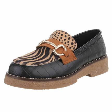Damen Slipper - zebra