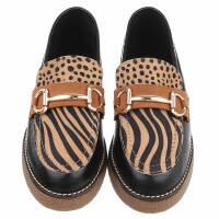 Damen Slipper - zebra