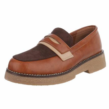 Damen Slipper - camel