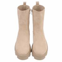 Damen Chelsea Boots - beigesuede