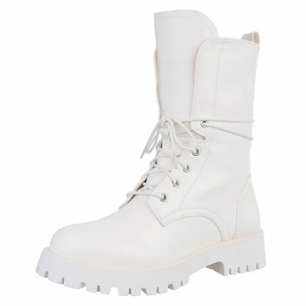 Damen Schnürstiefeletten - white
