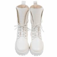 Damen Schnürstiefeletten - white