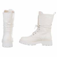 Damen Schnürstiefeletten - white