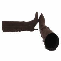 Damen High-Heel Stiefel - brownsuede
