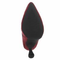 Damen High-Heel Stiefel - winesuede