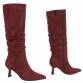 Damen High-Heel Stiefel - winesuede