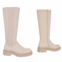 Damen Klassische Stiefel - beigepu