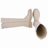 Damen Klassische Stiefel - beigepu