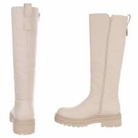 Damen Klassische Stiefel - beigepu
